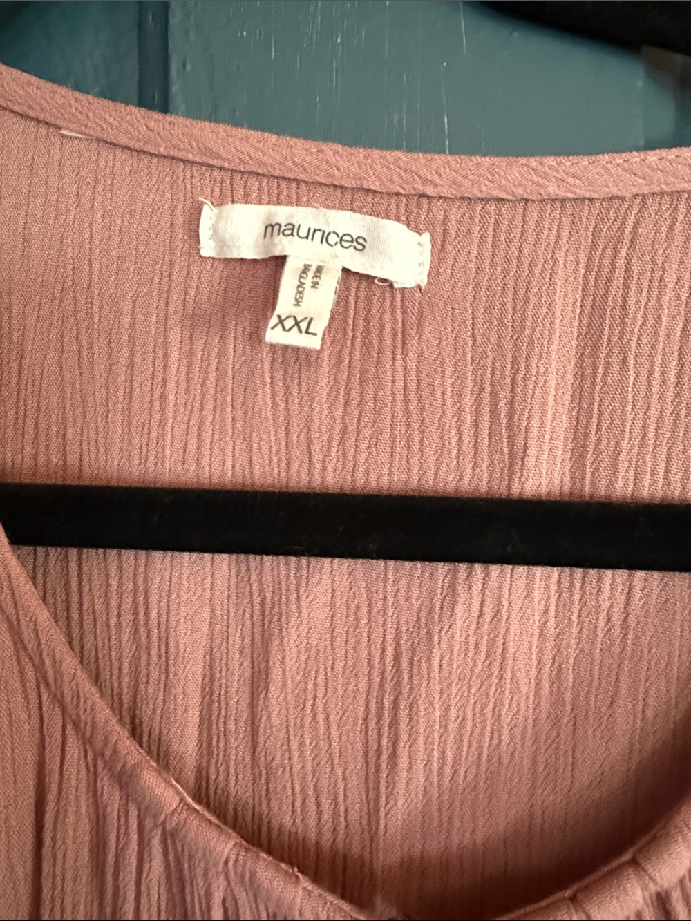 Maurices Dusty Pink Scoop Neck Tunic Top - Picture 2 of 5